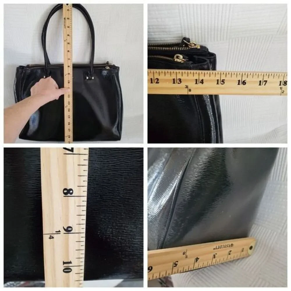 Kate Spade Large Black Leather Bag‎ Tote READ